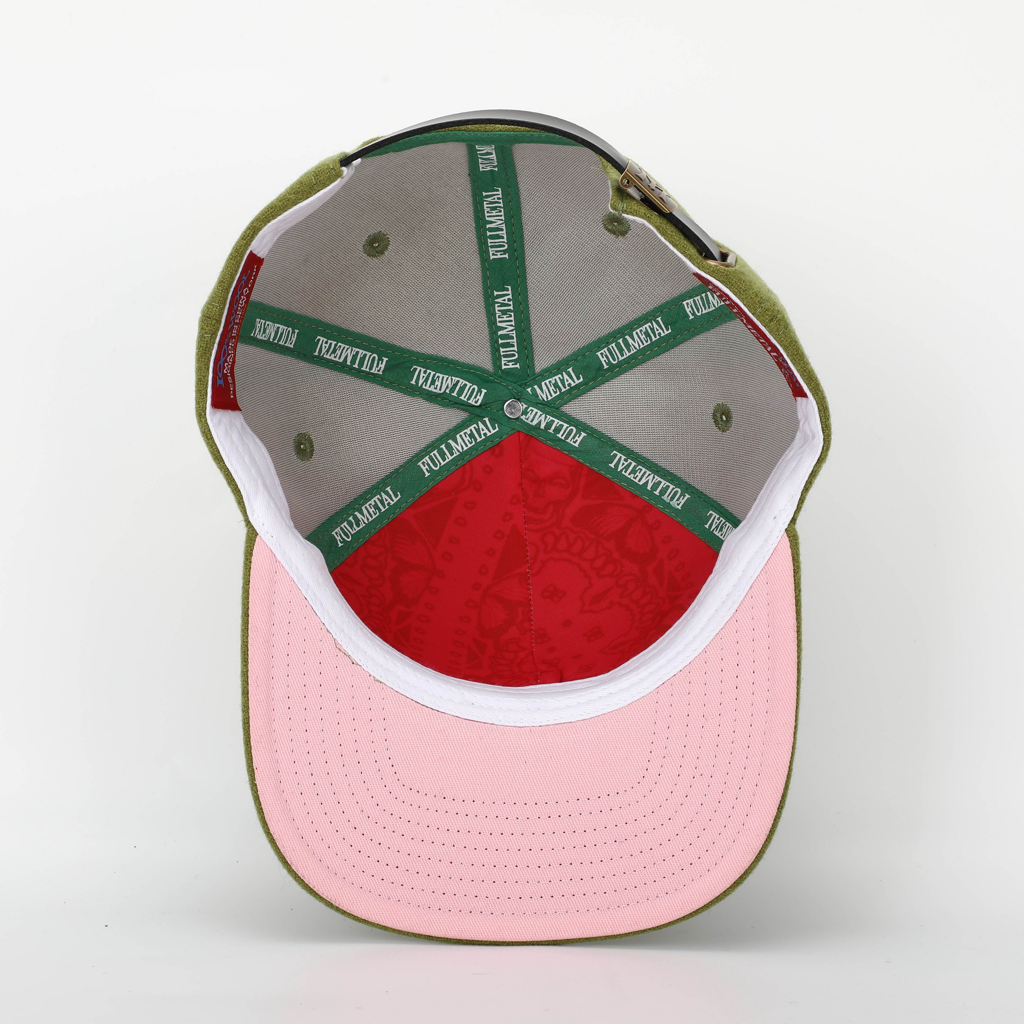 OLIVE FULLMETAL LOGO HAT