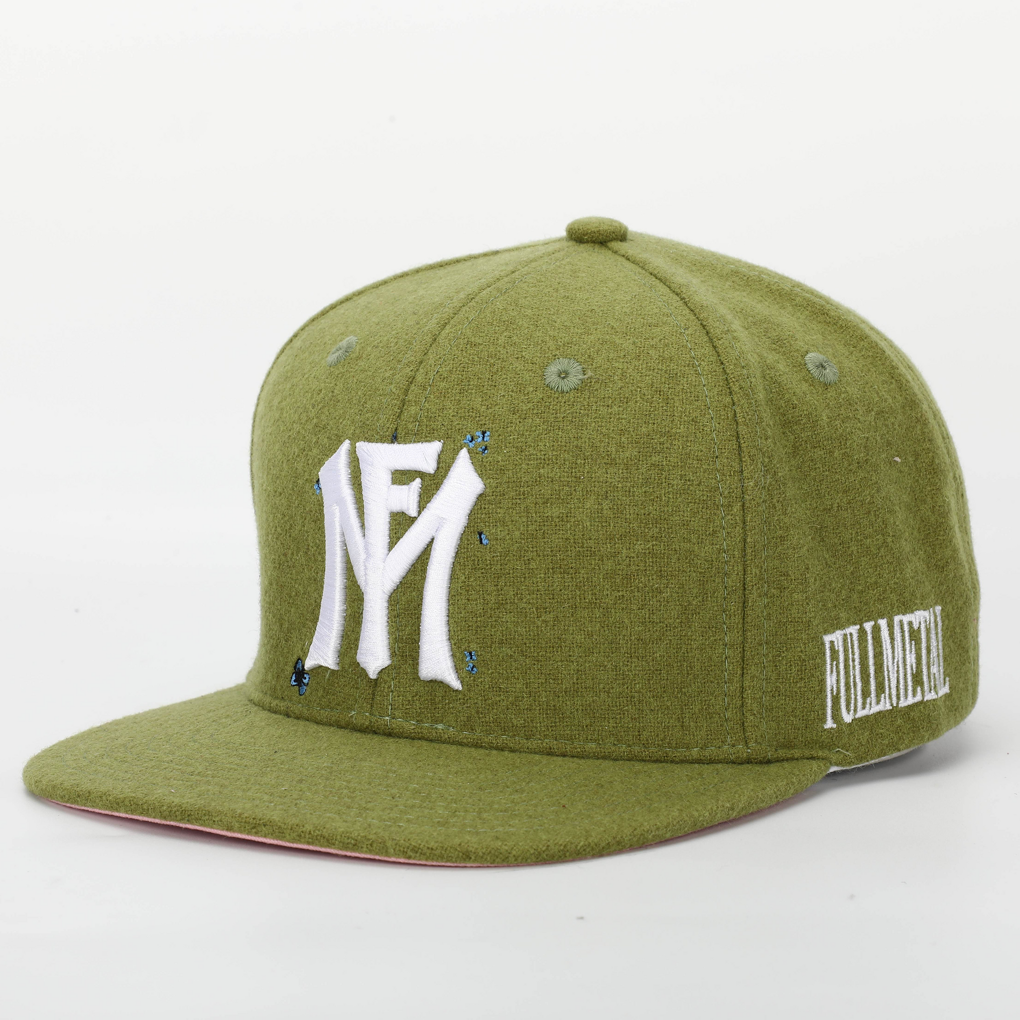 OLIVE FULLMETAL LOGO HAT