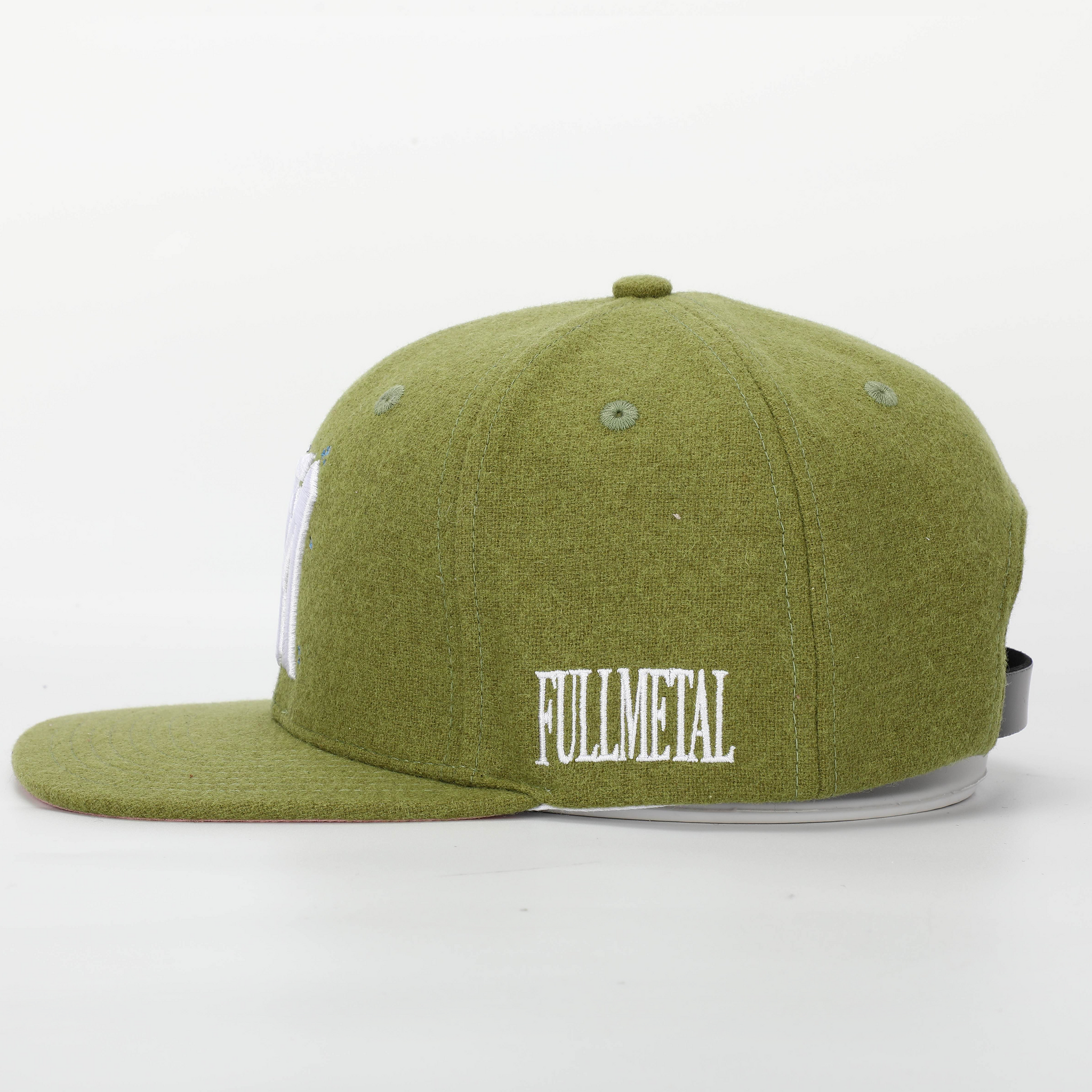 OLIVE FULLMETAL LOGO HAT